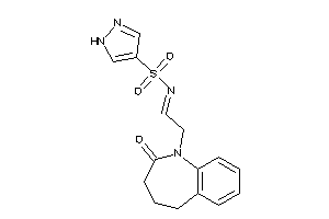 Image of N-[2-(2-keto-4,5-dihydro-3H-1-benzazepin-1-yl)ethylidene]-1H-pyrazole-4-sulfonamide