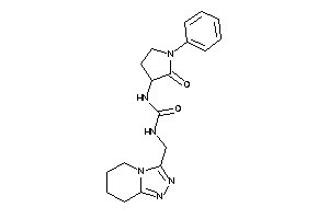 1-(2-keto-1-phenyl-pyrrolidin-3-yl)-3-(5,6,7,8-tetrahydro-[1,2,4]triazolo[4,3-a]pyridin-3-ylmethyl)urea