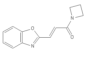 1-(azetidin-1-yl)-3-(1,3-benzoxazol-2-yl)prop-2-en-1-one