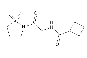 Image of N-[2-(1,1-diketo-1,2-thiazolidin-2-yl)-2-keto-ethyl]cyclobutanecarboxamide
