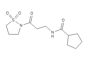Image of N-[3-(1,1-diketo-1,2-thiazolidin-2-yl)-3-keto-propyl]cyclopentanecarboxamide