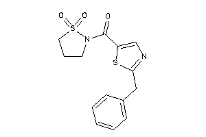 Image of (2-benzylthiazol-5-yl)-(1,1-diketo-1,2-thiazolidin-2-yl)methanone