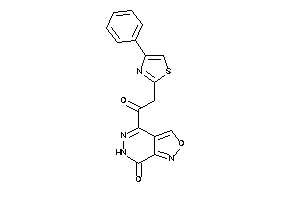Image of 4-[2-(4-phenylthiazol-2-yl)acetyl]-6H-isoxazolo[3,4-d]pyridazin-7-one