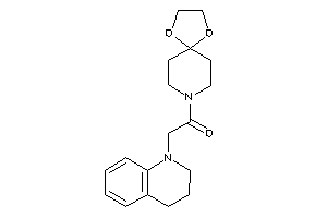 2-(3,4-dihydro-2H-quinolin-1-yl)-1-(1,4-dioxa-8-azaspiro[4.5]decan-8-yl)ethanone