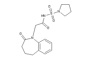 2-(2-keto-4,5-dihydro-3H-1-benzazepin-1-yl)-N-pyrrolidinosulfonyl-acetamide