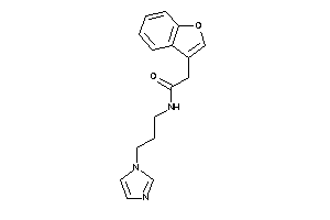 2-(benzofuran-3-yl)-N-(3-imidazol-1-ylpropyl)acetamide