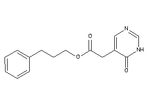 2-(6-keto-1H-pyrimidin-5-yl)acetic Acid 3-phenylpropyl Ester