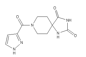 Image of 8-(1H-pyrazole-3-carbonyl)-2,4,8-triazaspiro[4.5]decane-1,3-quinone
