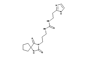 1-[3-(2,4-diketo-1,3-diazaspiro[4.4]nonan-3-yl)propyl]-3-[2-(1H-imidazol-2-yl)ethyl]urea