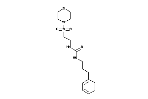 1-(3-phenylpropyl)-3-(2-thiomorpholinosulfonylethyl)urea