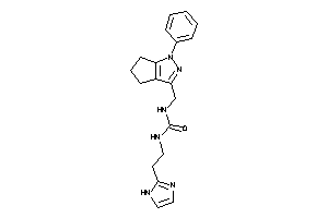 1-[2-(1H-imidazol-2-yl)ethyl]-3-[(1-phenyl-5,6-dihydro-4H-cyclopenta[c]pyrazol-3-yl)methyl]urea