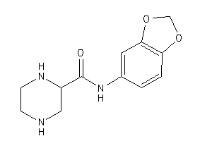 N-(1,3-benzodioxol-5-yl)piperazine-2-carboxamide