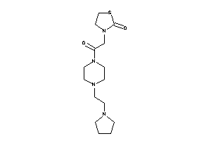 3-[2-keto-2-[4-(2-pyrrolidinoethyl)piperazino]ethyl]thiazolidin-2-one