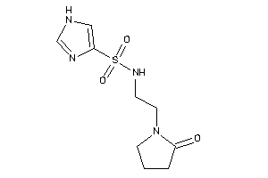 N-[2-(2-ketopyrrolidino)ethyl]-1H-imidazole-4-sulfonamide