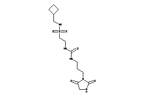 Image of 1-[2-(cyclobutylmethylsulfamoyl)ethyl]-3-[3-(2,5-diketoimidazolidin-1-yl)propyl]urea
