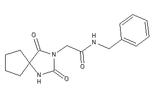 N-benzyl-2-(2,4-diketo-1,3-diazaspiro[4.4]nonan-3-yl)acetamide