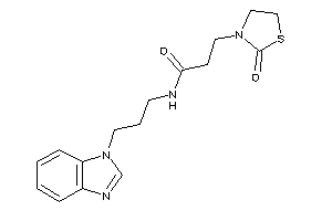 N-[3-(benzimidazol-1-yl)propyl]-3-(2-ketothiazolidin-3-yl)propionamide