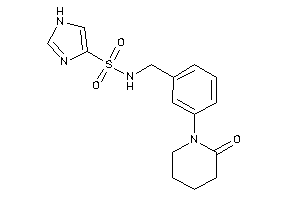 N-[3-(2-ketopiperidino)benzyl]-1H-imidazole-4-sulfonamide