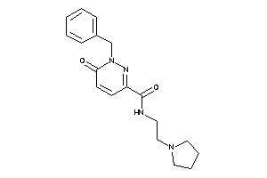 1-benzyl-6-keto-N-(2-pyrrolidinoethyl)pyridazine-3-carboxamide