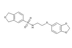 N-[2-(1,3-benzodioxol-5-yloxy)ethyl]phthalan-5-sulfonamide