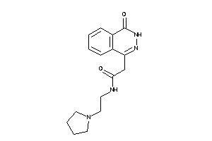 2-(4-keto-3H-phthalazin-1-yl)-N-(2-pyrrolidinoethyl)acetamide