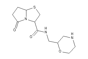 5-keto-N-(morpholin-2-ylmethyl)-3,6,7,7a-tetrahydro-2H-pyrrolo[2,1-b]thiazole-3-carboxamide