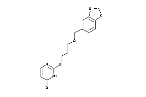 2-(3-piperonyloxypropylthio)-1H-pyrimidin-6-one