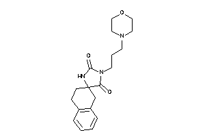 3-(3-morpholinopropyl)spiro[imidazolidine-5,2'-tetralin]-2,4-quinone