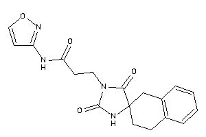 3-(2,5-diketospiro[imidazolidine-4,2'-tetralin]-1-yl)-N-isoxazol-3-yl-propionamide