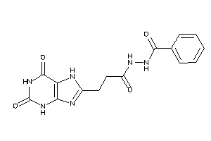 Image of N'-[3-(2,6-diketo-3,7-dihydropurin-8-yl)propanoyl]benzohydrazide