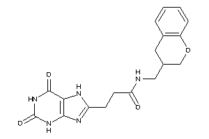 N-(chroman-3-ylmethyl)-3-(2,6-diketo-3,7-dihydropurin-8-yl)propionamide