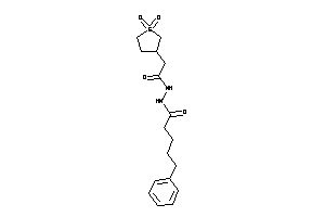 N'-[2-(1,1-diketothiolan-3-yl)acetyl]-5-phenyl-valerohydrazide