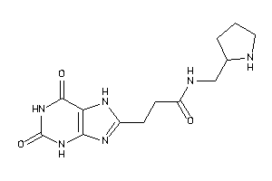 3-(2,6-diketo-3,7-dihydropurin-8-yl)-N-(pyrrolidin-2-ylmethyl)propionamide