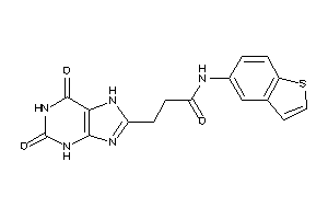 N-(benzothiophen-5-yl)-3-(2,6-diketo-3,7-dihydropurin-8-yl)propionamide