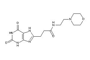 3-(2,6-diketo-3,7-dihydropurin-8-yl)-N-(2-morpholinoethyl)propionamide