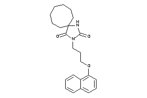 Image of 3-[3-(1-naphthoxy)propyl]-1,3-diazaspiro[4.7]dodecane-2,4-quinone