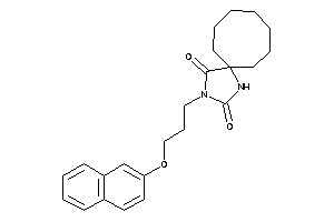 Image of 3-[3-(2-naphthoxy)propyl]-1,3-diazaspiro[4.7]dodecane-2,4-quinone