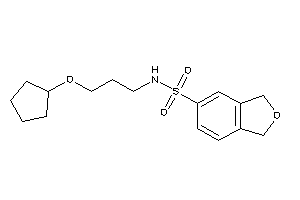 N-[3-(cyclopentoxy)propyl]phthalan-5-sulfonamide