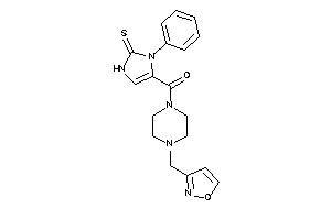 [4-(isoxazol-3-ylmethyl)piperazino]-(3-phenyl-2-thioxo-4-imidazolin-4-yl)methanone