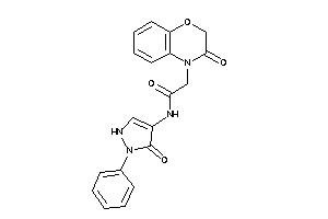 2-(3-keto-1,4-benzoxazin-4-yl)-N-(5-keto-1-phenyl-3-pyrazolin-4-yl)acetamide