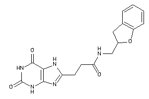 N-(coumaran-2-ylmethyl)-3-(2,6-diketo-3,7-dihydropurin-8-yl)propionamide