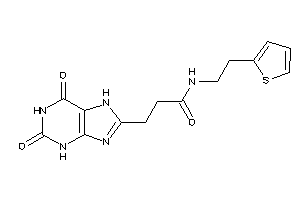 3-(2,6-diketo-3,7-dihydropurin-8-yl)-N-[2-(2-thienyl)ethyl]propionamide