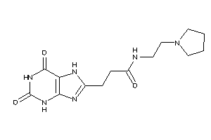 3-(2,6-diketo-3,7-dihydropurin-8-yl)-N-(2-pyrrolidinoethyl)propionamide