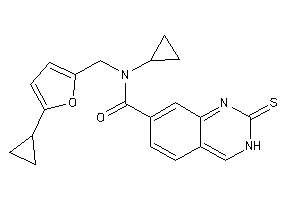 N-cyclopropyl-N-[(5-cyclopropyl-2-furyl)methyl]-2-thioxo-3H-quinazoline-7-carboxamide