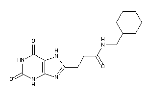 N-(cyclohexylmethyl)-3-(2,6-diketo-3,7-dihydropurin-8-yl)propionamide