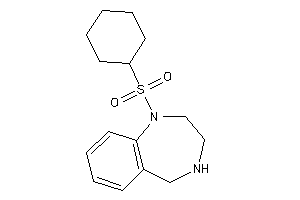 1-cyclohexylsulfonyl-2,3,4,5-tetrahydro-1,4-benzodiazepine