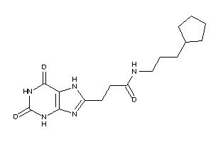 N-(3-cyclopentylpropyl)-3-(2,6-diketo-3,7-dihydropurin-8-yl)propionamide