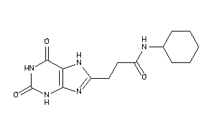 N-cyclohexyl-3-(2,6-diketo-3,7-dihydropurin-8-yl)propionamide