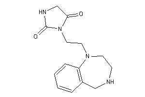 3-[2-(2,3,4,5-tetrahydro-1,4-benzodiazepin-1-yl)ethyl]hydantoin