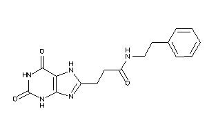 3-(2,6-diketo-3,7-dihydropurin-8-yl)-N-phenethyl-propionamide